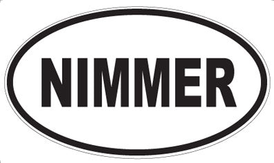 NIMMER - Oval Magnet