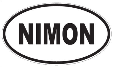 NIMON - Oval Sticker