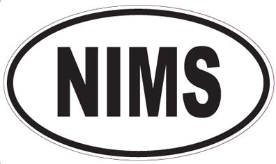 NIMS - Oval Sticker