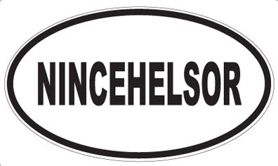NINCEHELSOR - Oval Magnet
