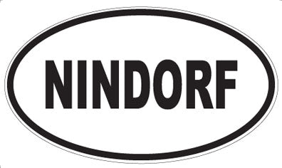 NINDORF - Oval Sticker