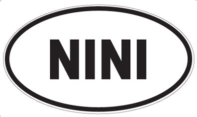 NINI - Oval Sticker