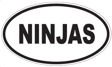 NINJAS - Oval Sticker