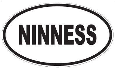 NINNESS - Oval Magnet