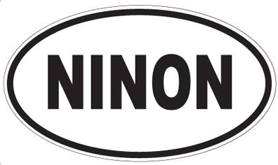 NINON - Oval Sticker