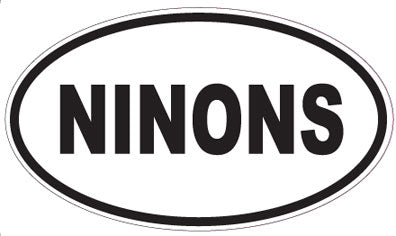 NINONS - Oval Sticker