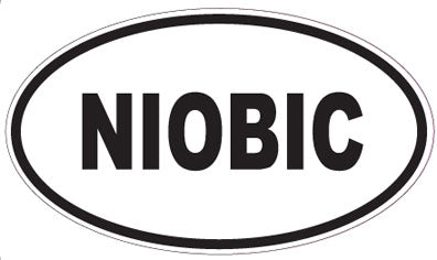 NIOBIC - Oval Sticker