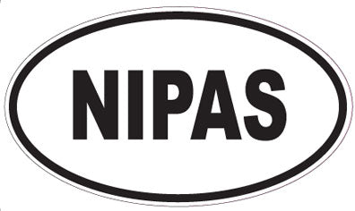 NIPAS - Oval Sticker
