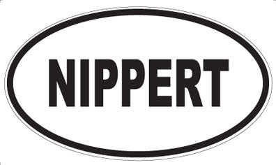 NIPPERT - Oval Sticker