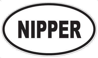 NIPPER - Oval Magnet