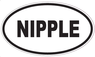 NIPPLE - Oval Sticker