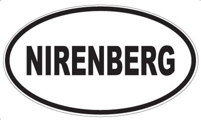 NIRENBERG - Oval Sticker