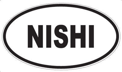 NISHI - Oval Sticker