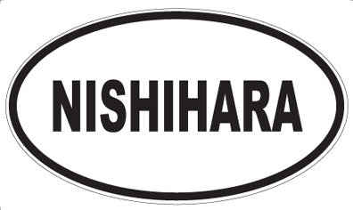 NISHIHARA - Oval Sticker