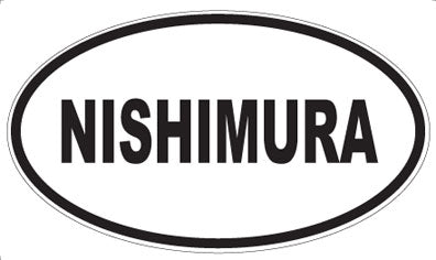 NISHIMURA - Oval Sticker