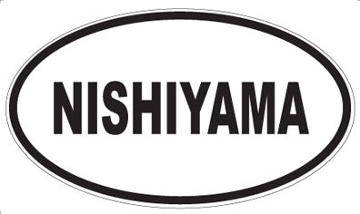 NISHIYAMA - Oval Sticker
