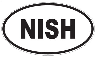 NISH - Oval Magnet
