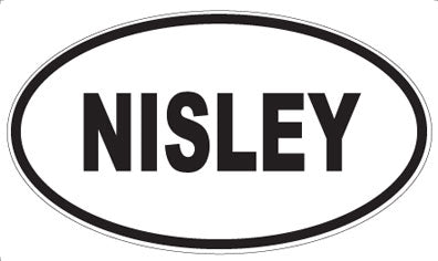 NISLEY - Oval Magnet