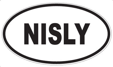 NISLY - Oval Sticker