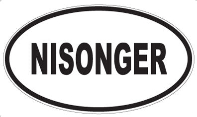 NISONGER - Oval Magnet