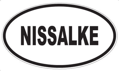 NISSALKE - Oval Sticker