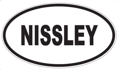 NISSLEY - Oval Magnet
