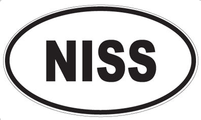 NISS - Oval Magnet