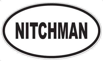 NITCHMAN - Oval Sticker