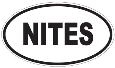 NITES - Oval Magnet