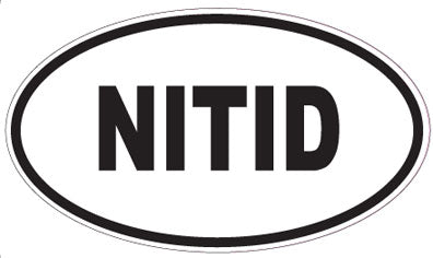 NITID - Oval Sticker