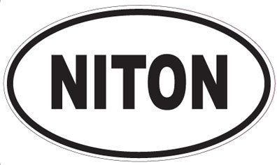 NITON - Oval Sticker