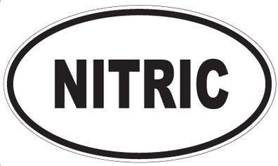NITRIC - Oval Sticker