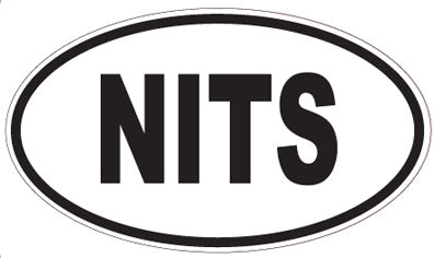 NITS - Oval Sticker