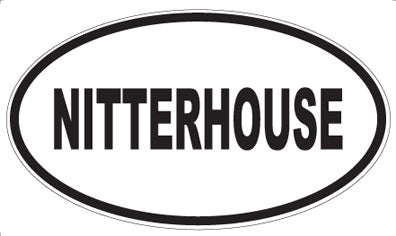 NITTERHOUSE - Oval Sticker