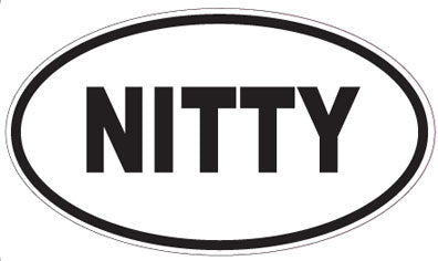 NITTY - Oval Sticker