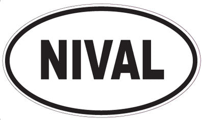 NIVAL - Oval Sticker