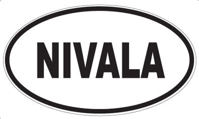 NIVALA - Oval Sticker