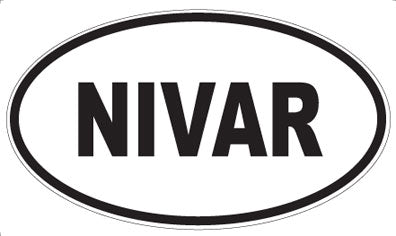 NIVAR - Oval Sticker