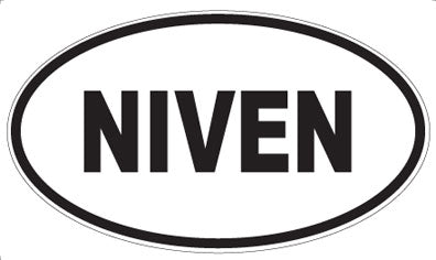 NIVEN - Oval Sticker