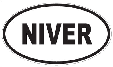 NIVER - Oval Sticker
