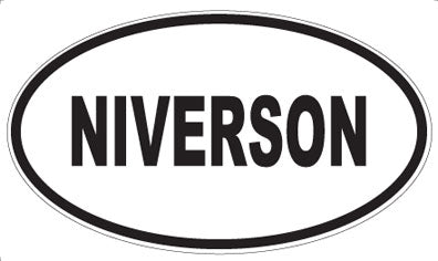 NIVERSON - Oval Sticker