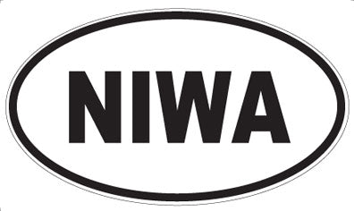 NIWA - Oval Sticker