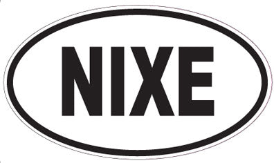 NIXE - Oval Sticker
