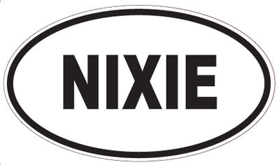 NIXIE - Oval Sticker