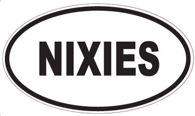 NIXIES - Oval Sticker
