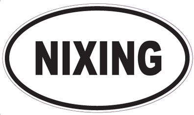 NIXING - Oval Sticker