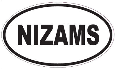 NIZAMS - Oval Sticker