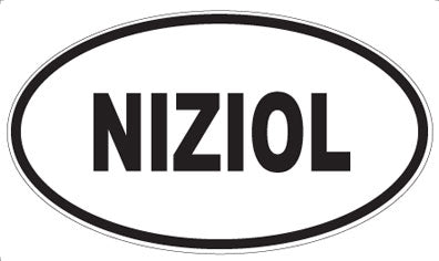 NIZIOL - Oval Sticker
