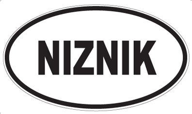 NIZNIK - Oval Sticker