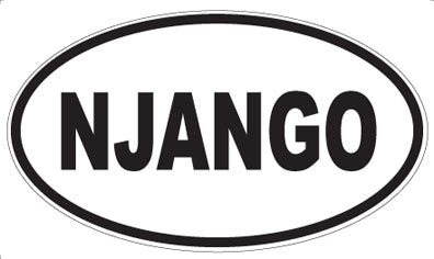 NJANGO - Oval Magnet